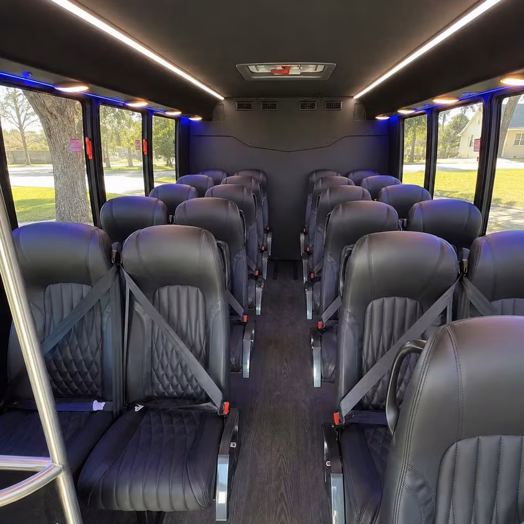 25 passenger minibus interior