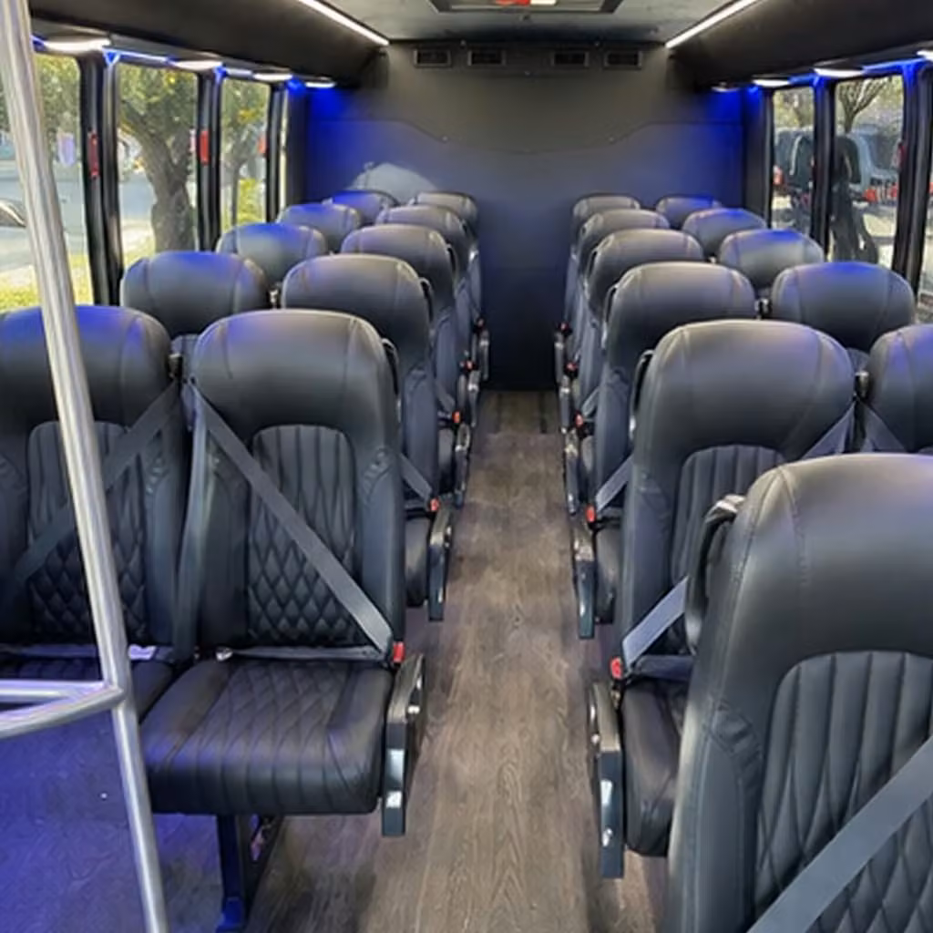 28 passenger minibus inside